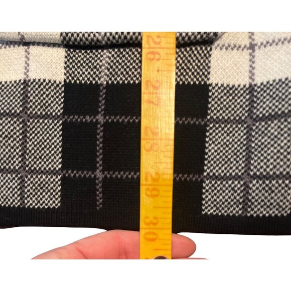 Denim & Co. Women Jacquard Knit One-Button Sweater Coat with Pockets Size L - Picture 3 of 7